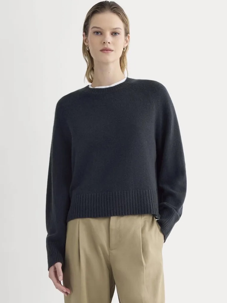 Everlane Cashmere Boxy Crew Neck Sweater Sz. Xs